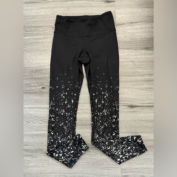 Lululemon Women's Size 6 Speed Wunder Tight 28” Spark Leggins Black Silver - Picture 4 of 12